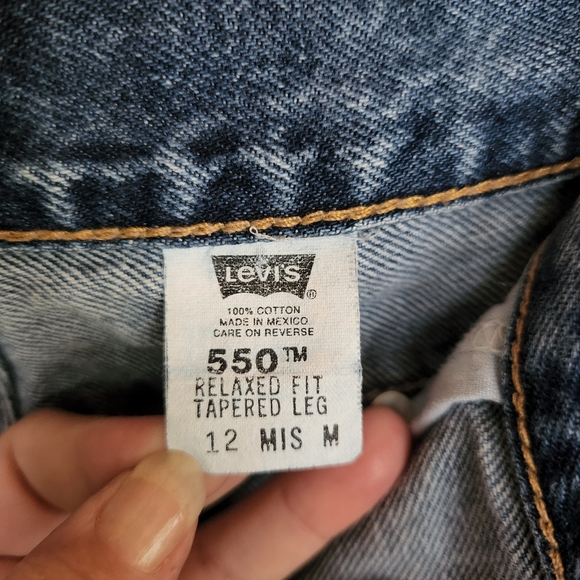 Levi's 💜 550 Vintage Relaxed Fit Tapered Leg High Waist Mom Denim Jean 12 X 30" - Picture 8 of 11